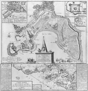 Plano de la Isla de Aix, 1757 de French School